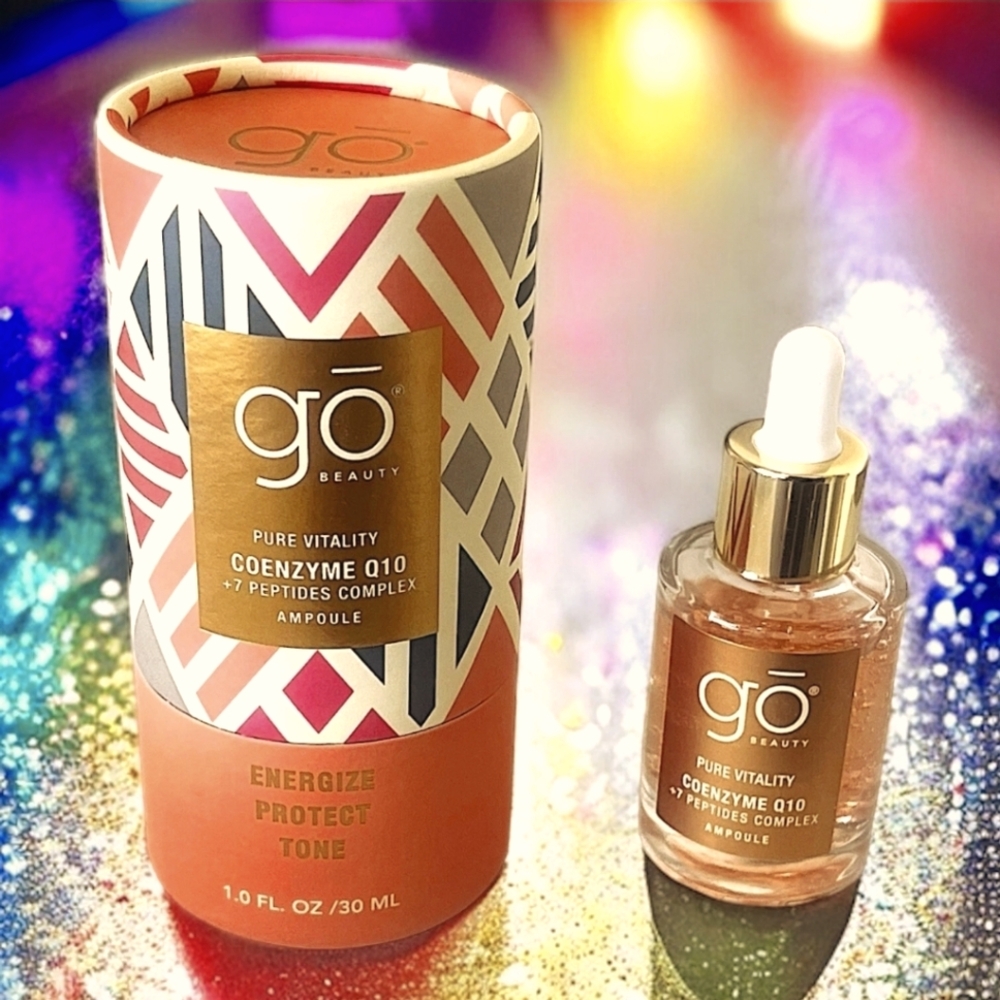 GO BEAUTY Pure Vitality Coenzyme Q10 + & Peptides Complex 1.0 fl oz NIB SEALED